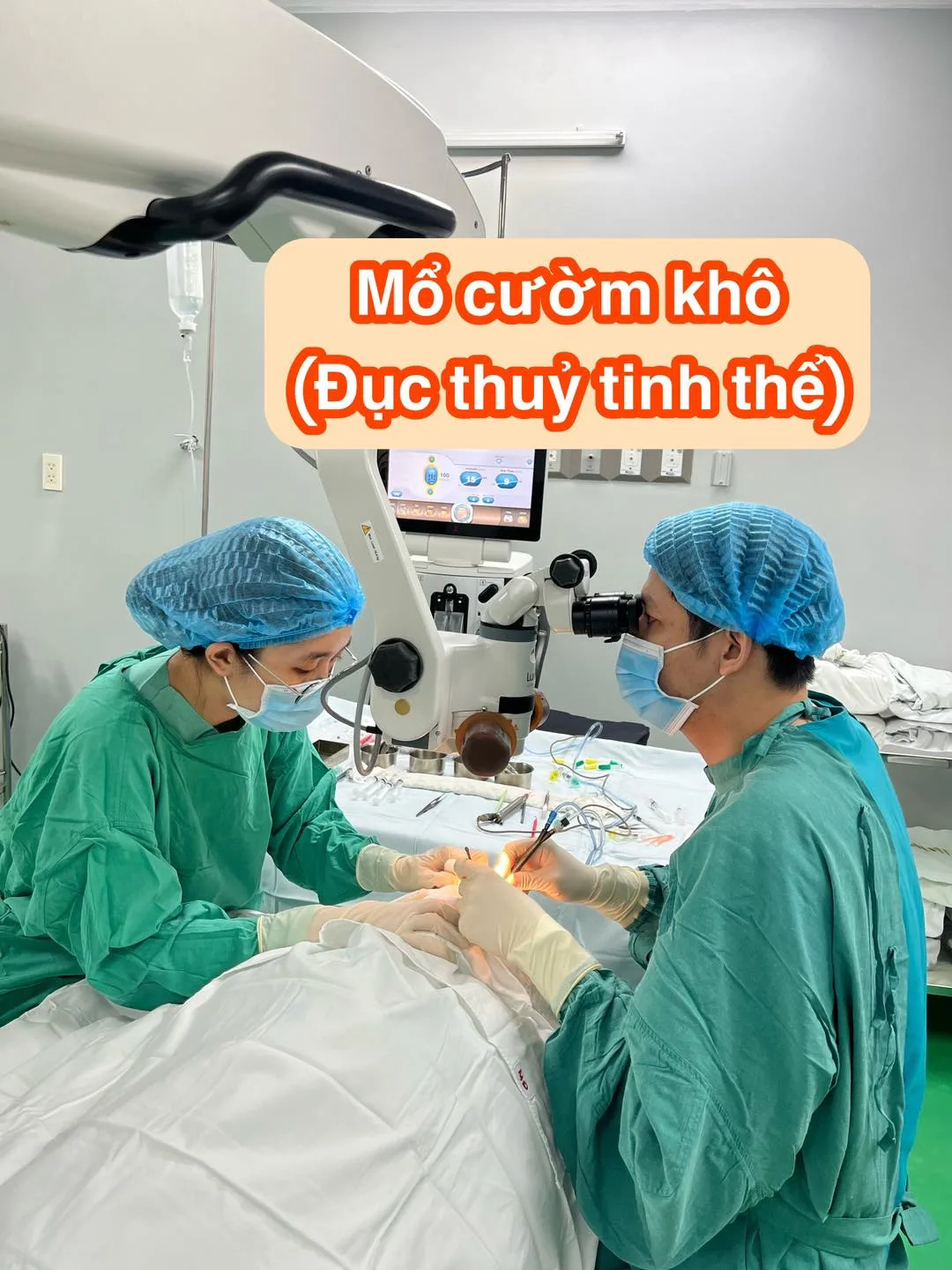 Mổ Phaco cườm khô Bến Tre phòng khám mắt ths.bs.ck2 lữ bảo minh
