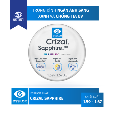 Crizal Sapphire - 1.59 - 1.67 AS