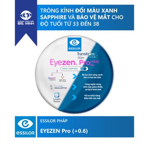 eyezen pro transitions style colors gen 8-xanh-sapphire-main-frame
