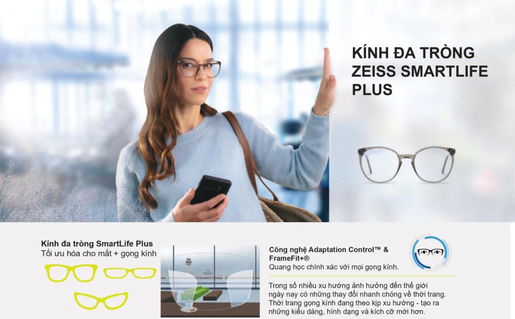 Tròng kính đa tròng Zeiss SmartLife Plus