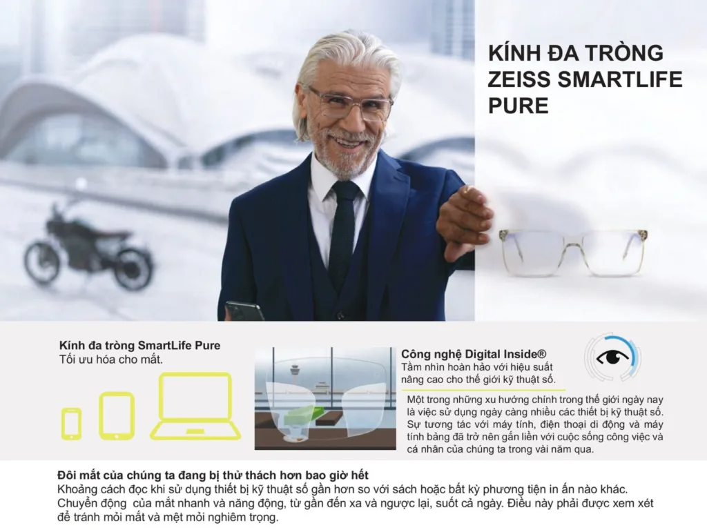 ZEISS SmartLife Pure trong dòng TRÒNG KÍNH ĐA TRÒNG ZEISS SMARTLIFE