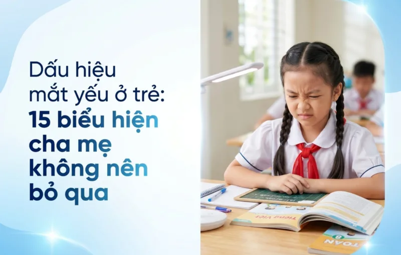 dau hieu mat yeu o tre