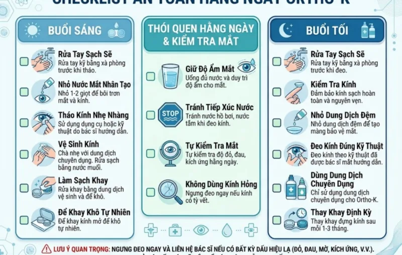 Checklist an toàn hằng ngày Ortho-K