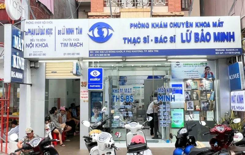 Phòng khám mắt gần trung tâm bến tre
