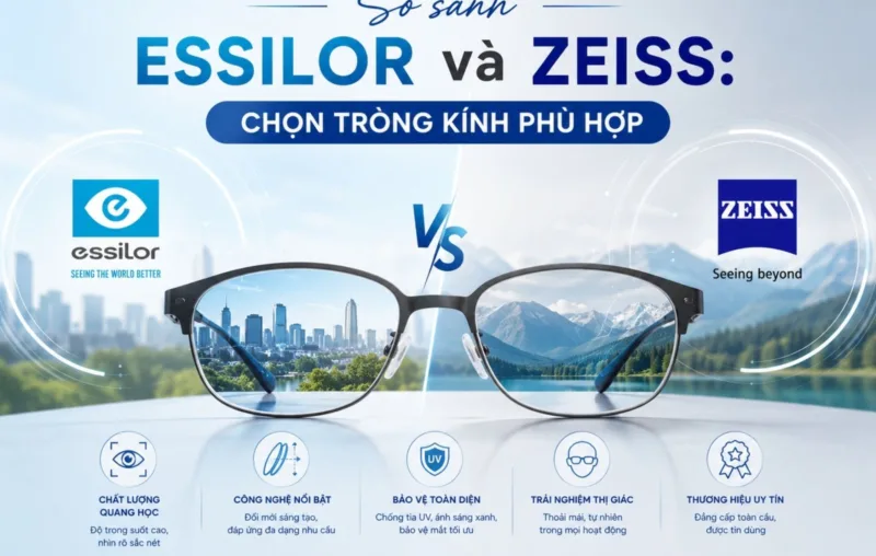 So sánh Essilor và ZEISS: chọn tròng kính phù hợp