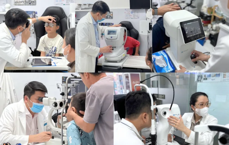 Khám mắt tổng quát cho người bị đau mắt và nhức đầu tại Bến Tre