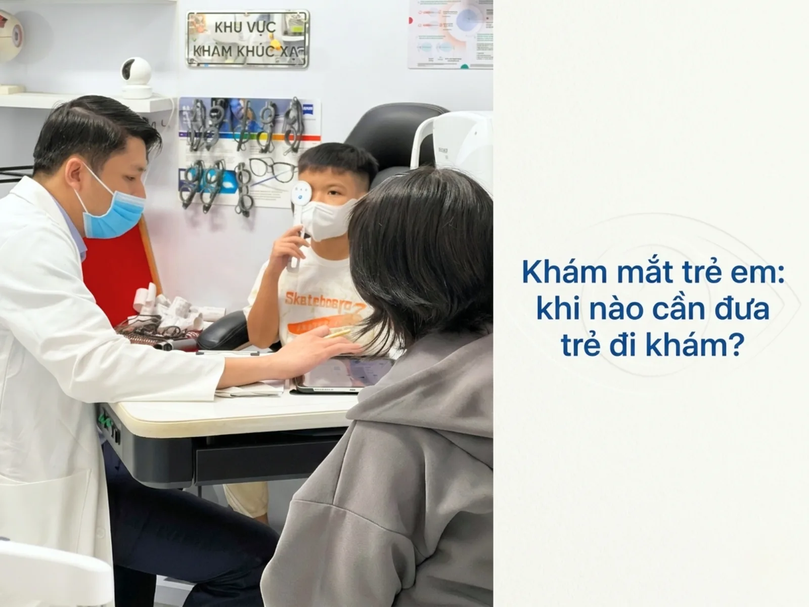 kham mat tre em