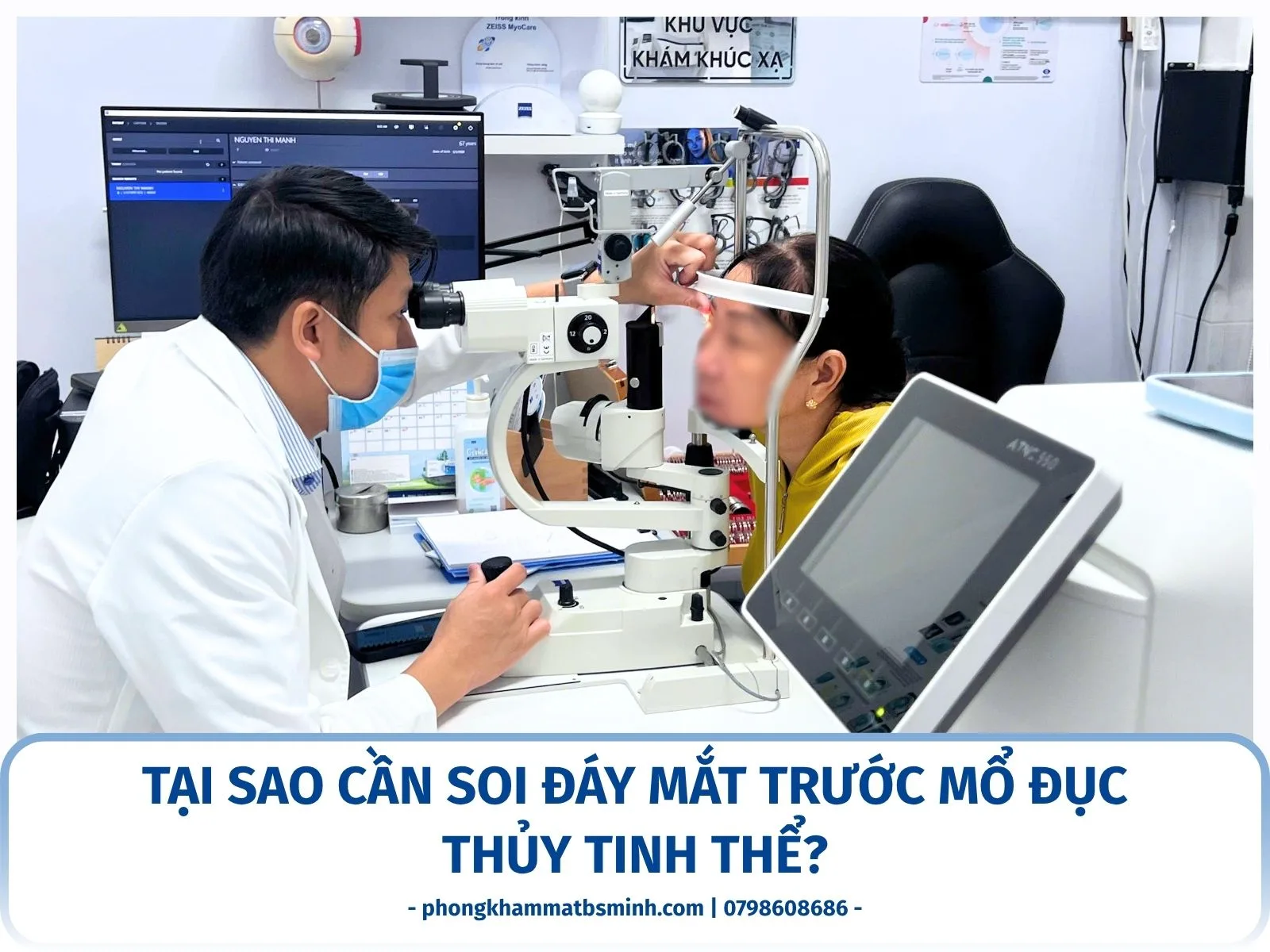 Tại sao cần soi đáy mắt trước mổ đục thủy tinh thể?