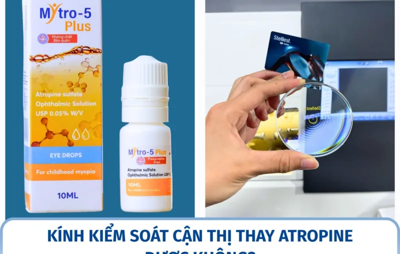Kính kiểm soát cận thị thay Atropine được không?