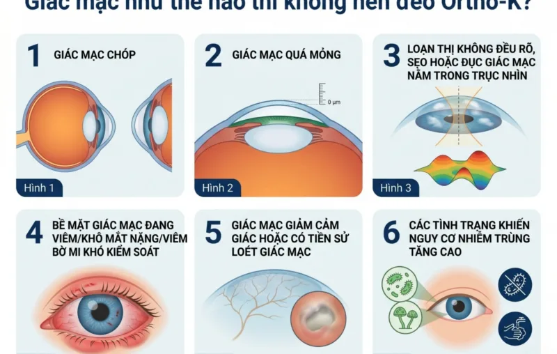 Giác mạc như thế nào thì không nên đeo Ortho-K?