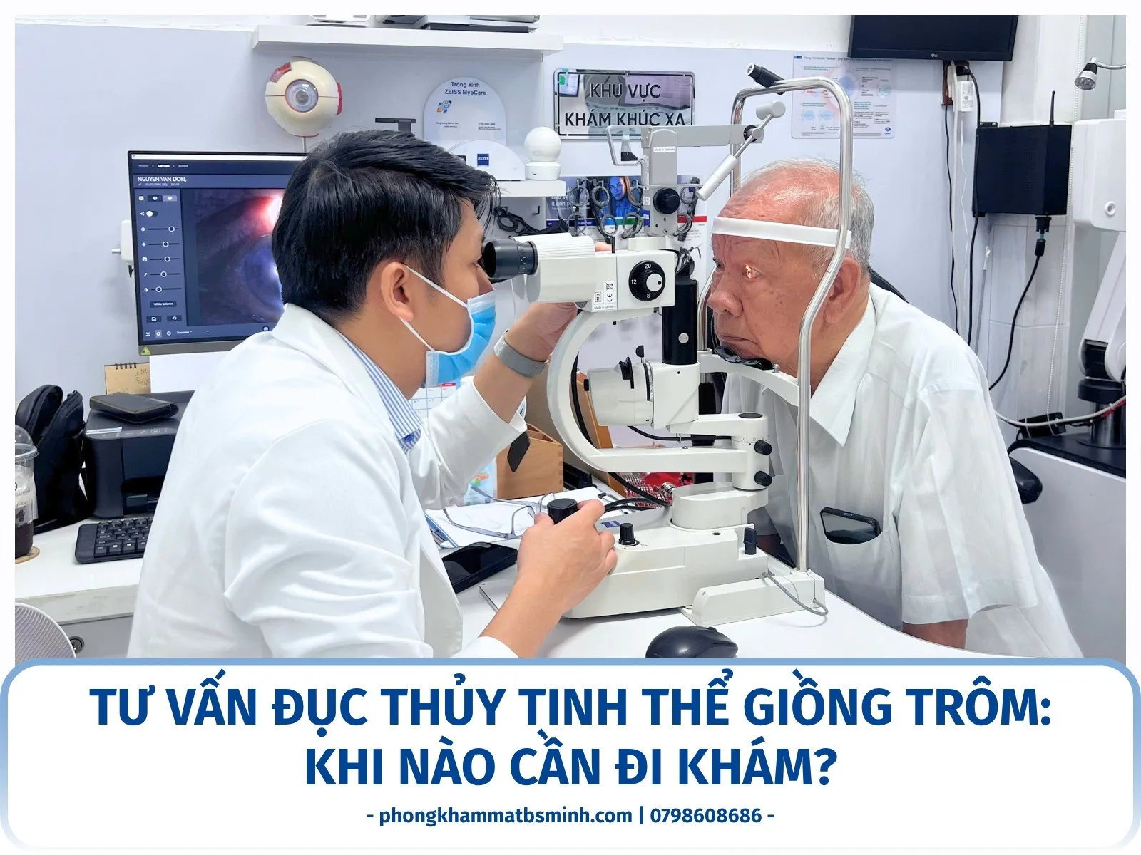 Tư vấn đục thủy tinh thể Giồng Trôm: khi nào cần đi khám?