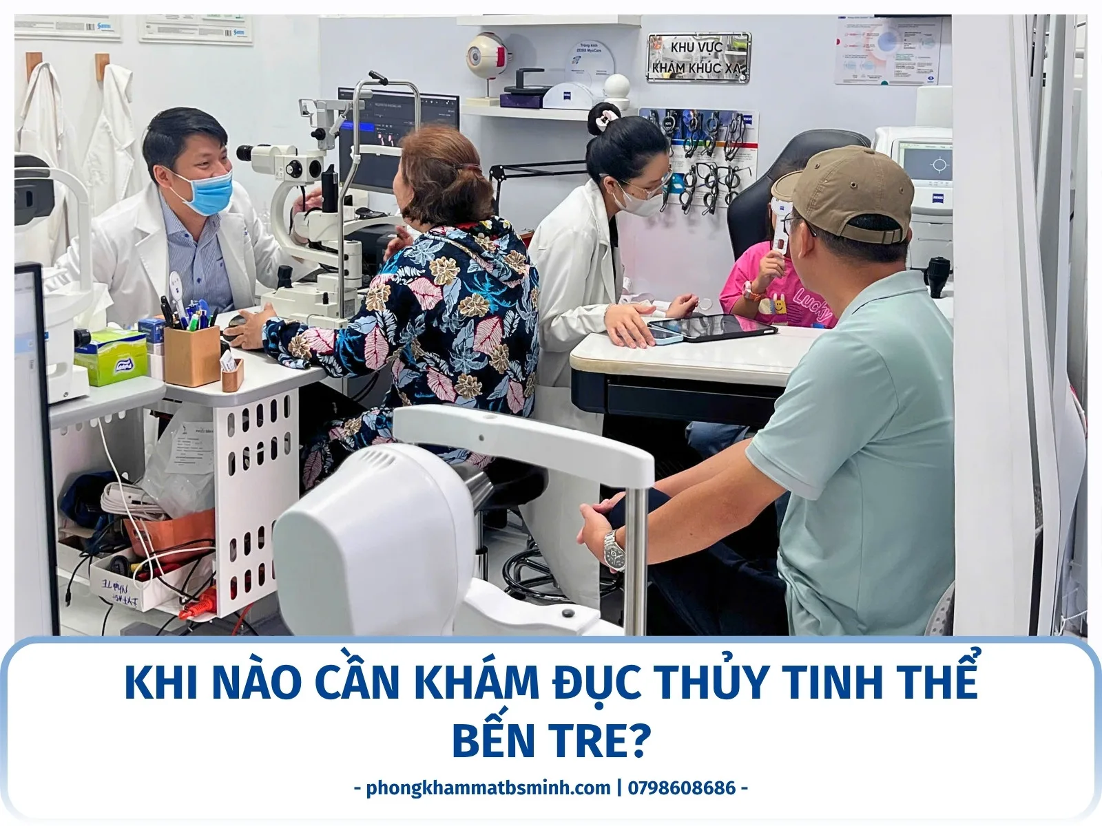 Khi nào nên khám đục thủy tinh thể Bến Tre?