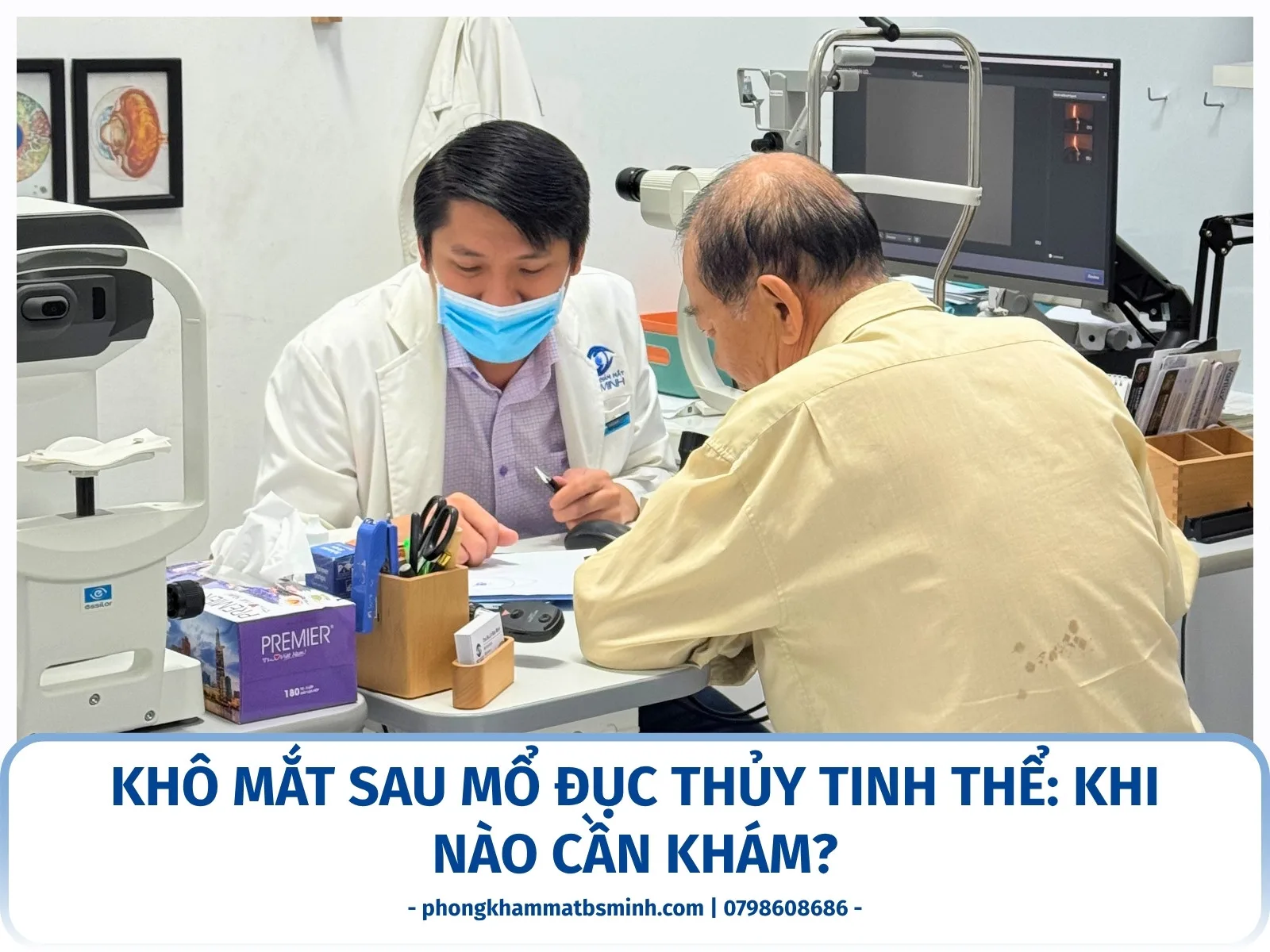 Khô mắt sau mổ đục thủy tinh thể: Khi nào cần khám?