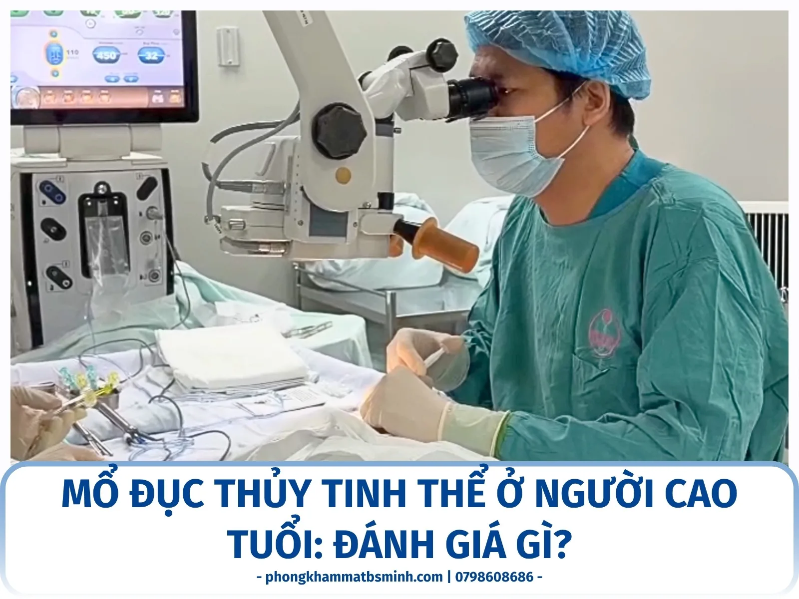 Mổ đục thủy tinh thể ở người cao tuổi: đánh giá gì?