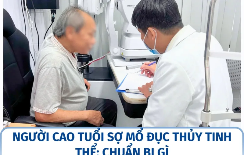 Người cao tuổi sợ mổ đục thủy tinh thể: chuẩn bị gì