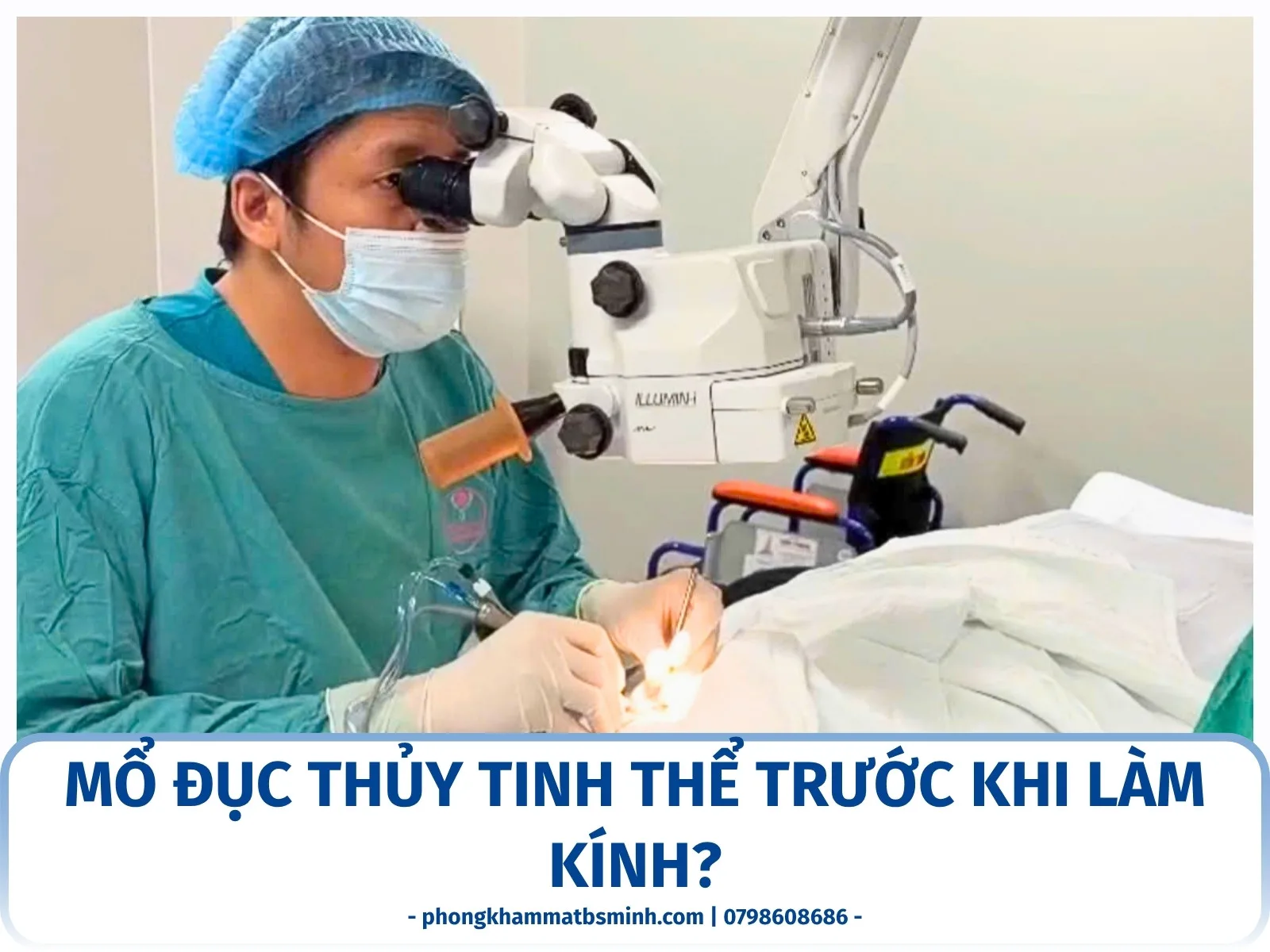 Mổ đục thủy tinh thể trước khi làm kính?