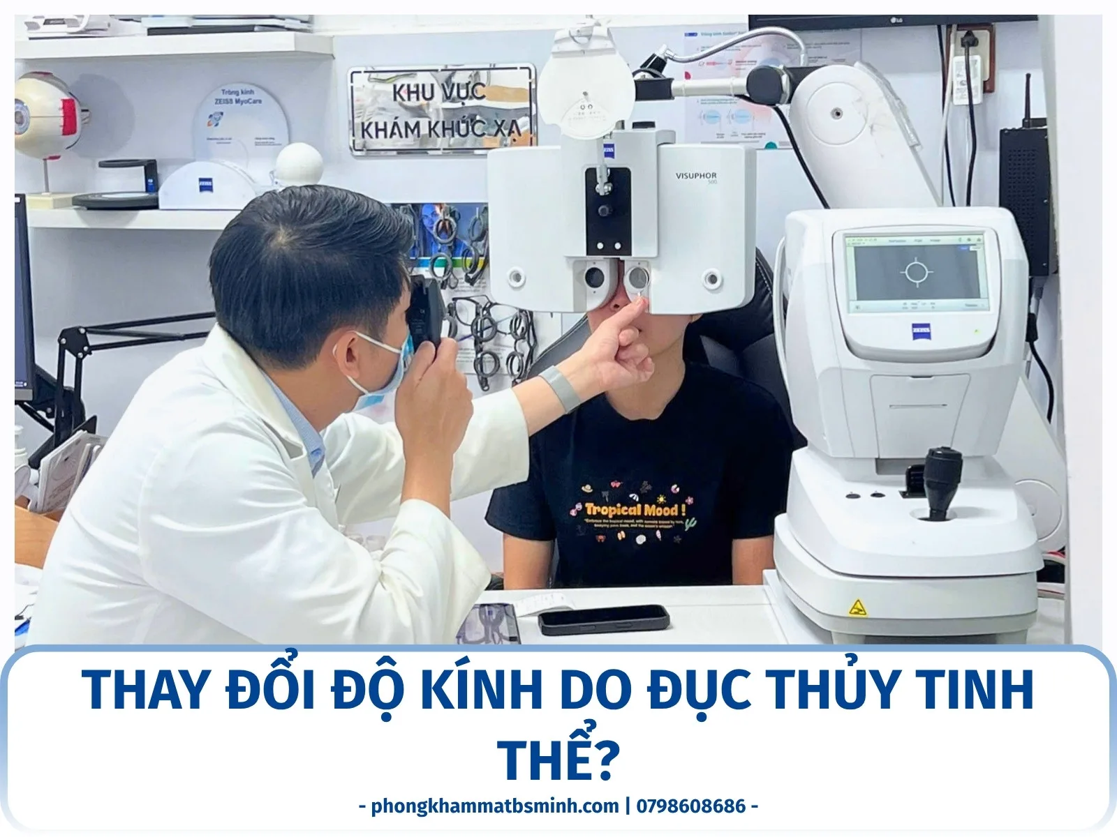 Thay đổi độ kính do đục thủy tinh thể?