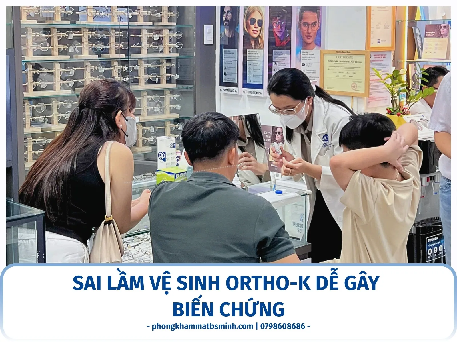 Sai lầm vệ sinh Ortho-K dễ gây biến chứng