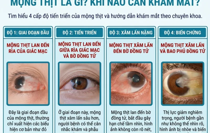 Mộng thịt là gì khi nào cần khám mắt?