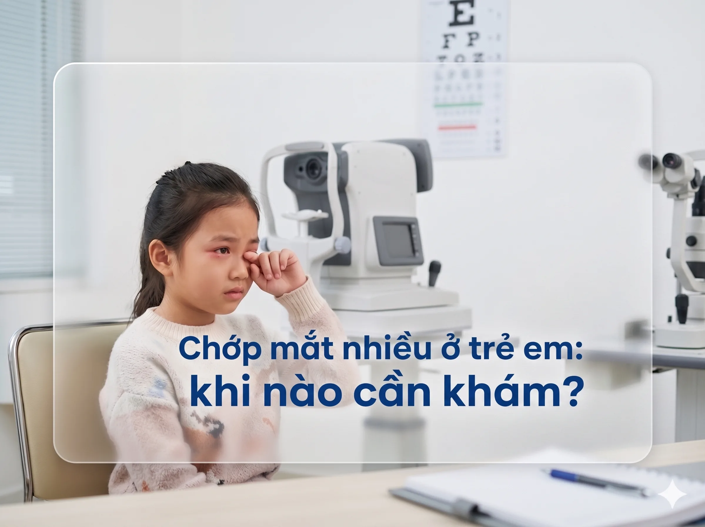 Chớp mắt nhiều ở trẻ em