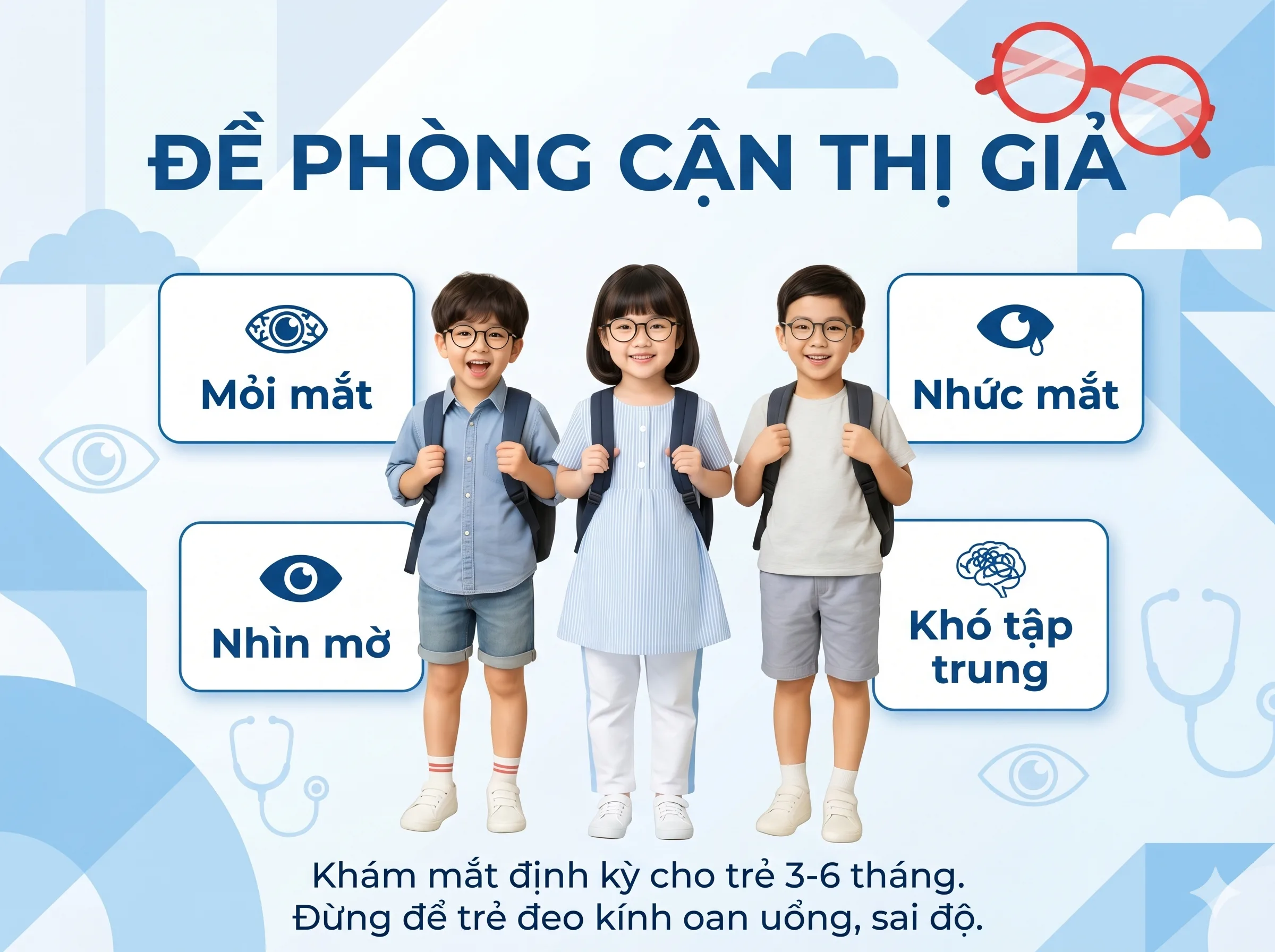 Cận giả là gì? Vì sao trẻ nhìn mờ nhưng chưa chắc đã cận thật?