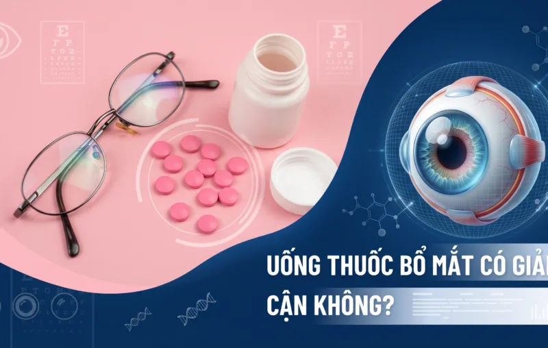 Uống thuốc bổ mắt có làm giảm cận không?