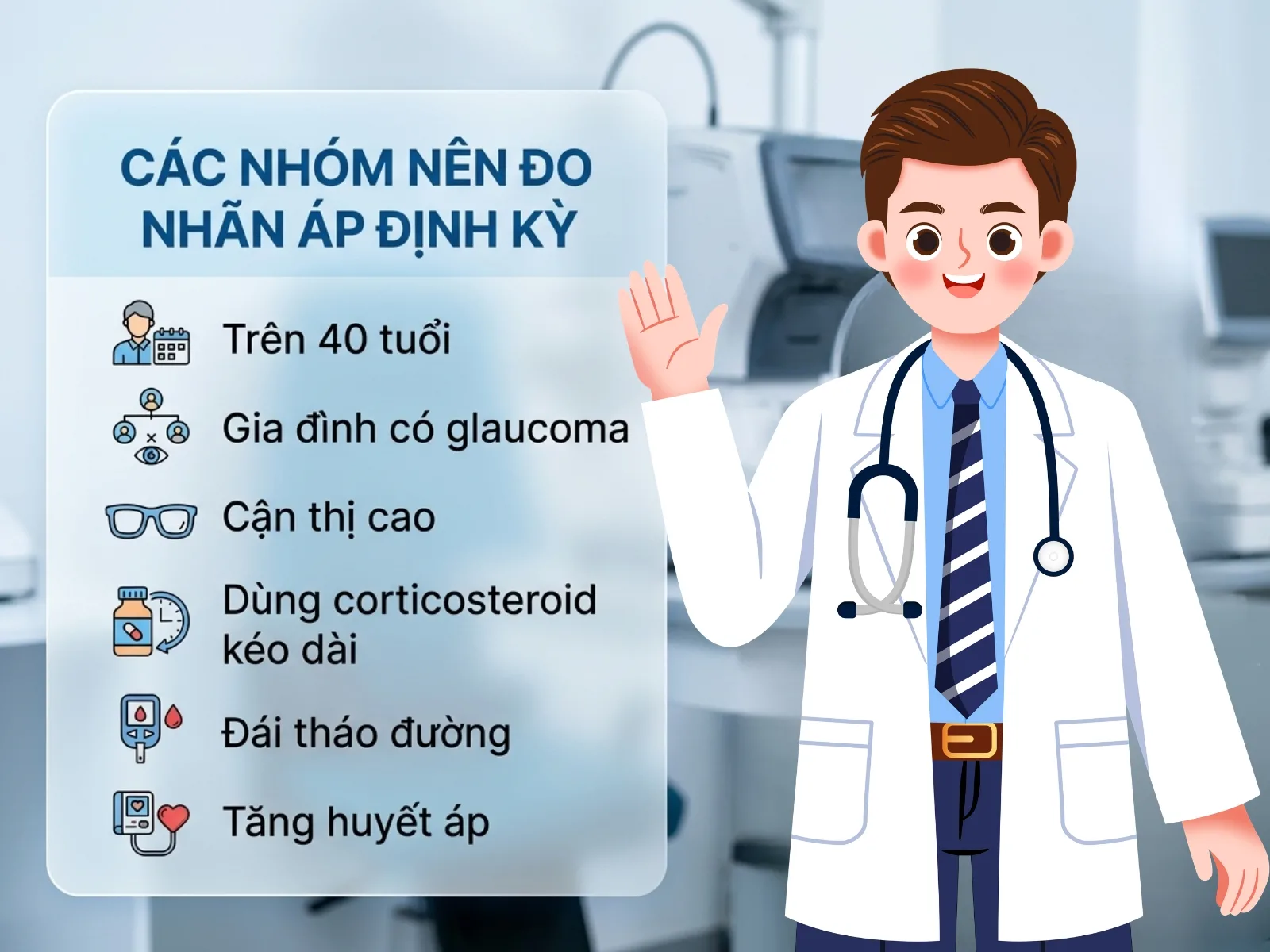 Ai nên đo nhãn áp định kỳ tại Bến Tre