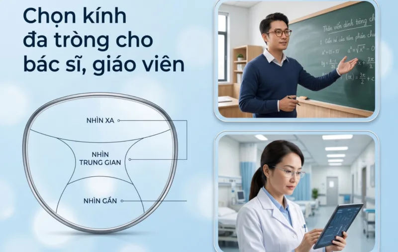 Chọn kính đa tròng cho bác sĩ, giáo viên