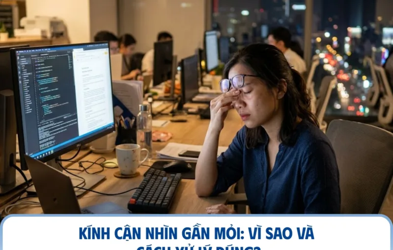 Kính cận nhìn gần mỏi: vì sao và cách xử lý đúng?
