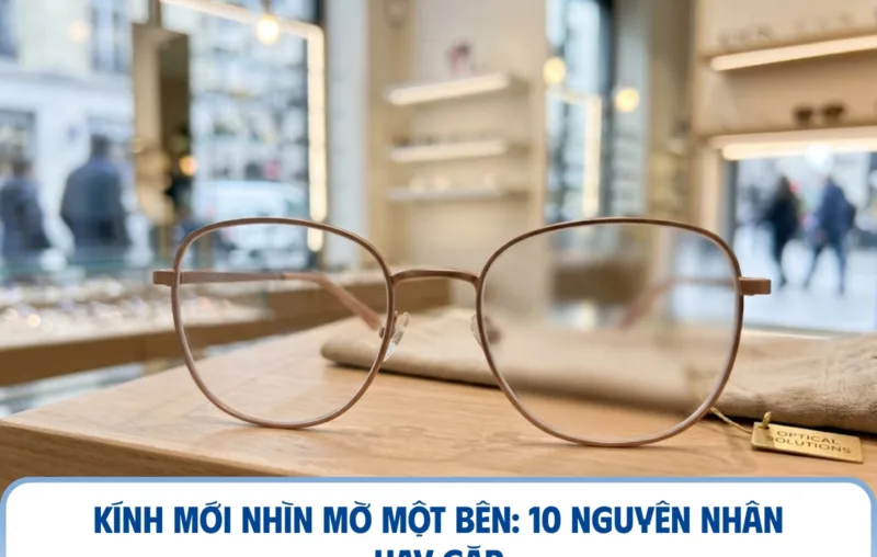 Kính mới nhìn mờ 1 bên: 10 nguyên nhân hay gặp