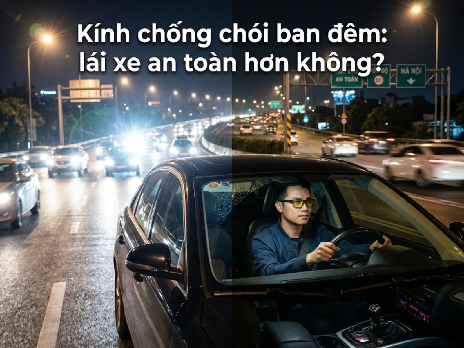 Kính chống chói ban đêm: lái xe an toàn hơn không?