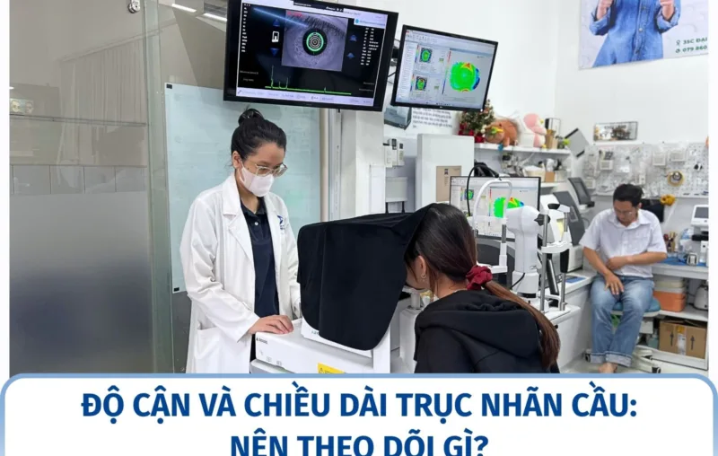 Độ cận và chiều dài trục nhãn cầu: nên theo dõi gì?