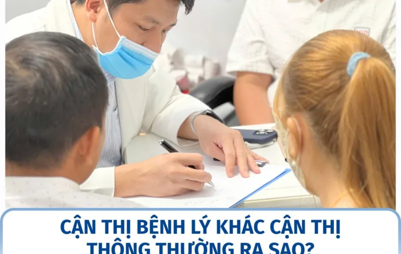 Cận thị bệnh lý khác cận thị thông thường ra sao?