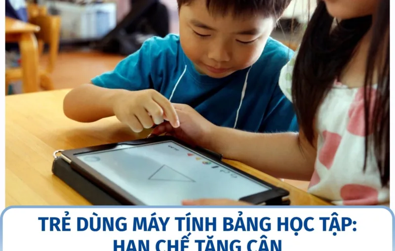 Trẻ dùng máy tính bảng học tập: hạn chế tăng cận