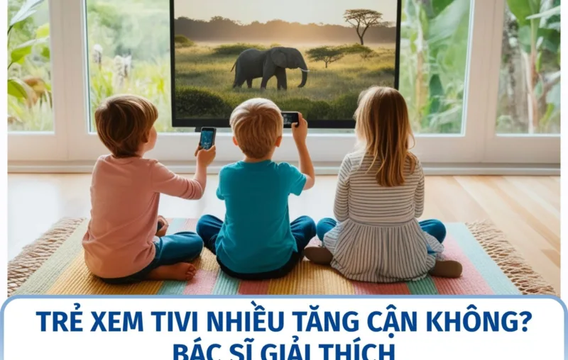 Trẻ xem tivi nhiều tăng cận không? Bác sĩ giải thích