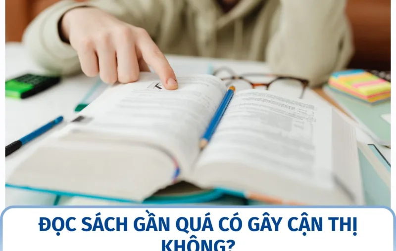 Đọc sách gần quá có gây cận thị không?