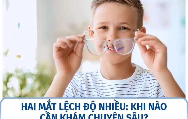Hai mắt lệch độ nhiều: khi nào cần khám chuyên sâu?