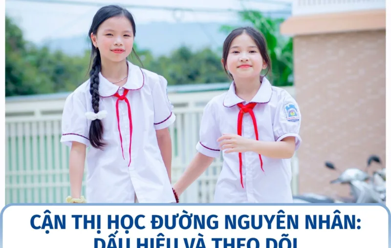 Cận thị học đường nguyên nhân: dấu hiệu và theo dõi