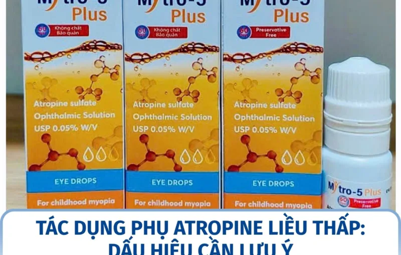 Tác dụng phụ Atropine liều thấp: dấu hiệu cần lưu ý