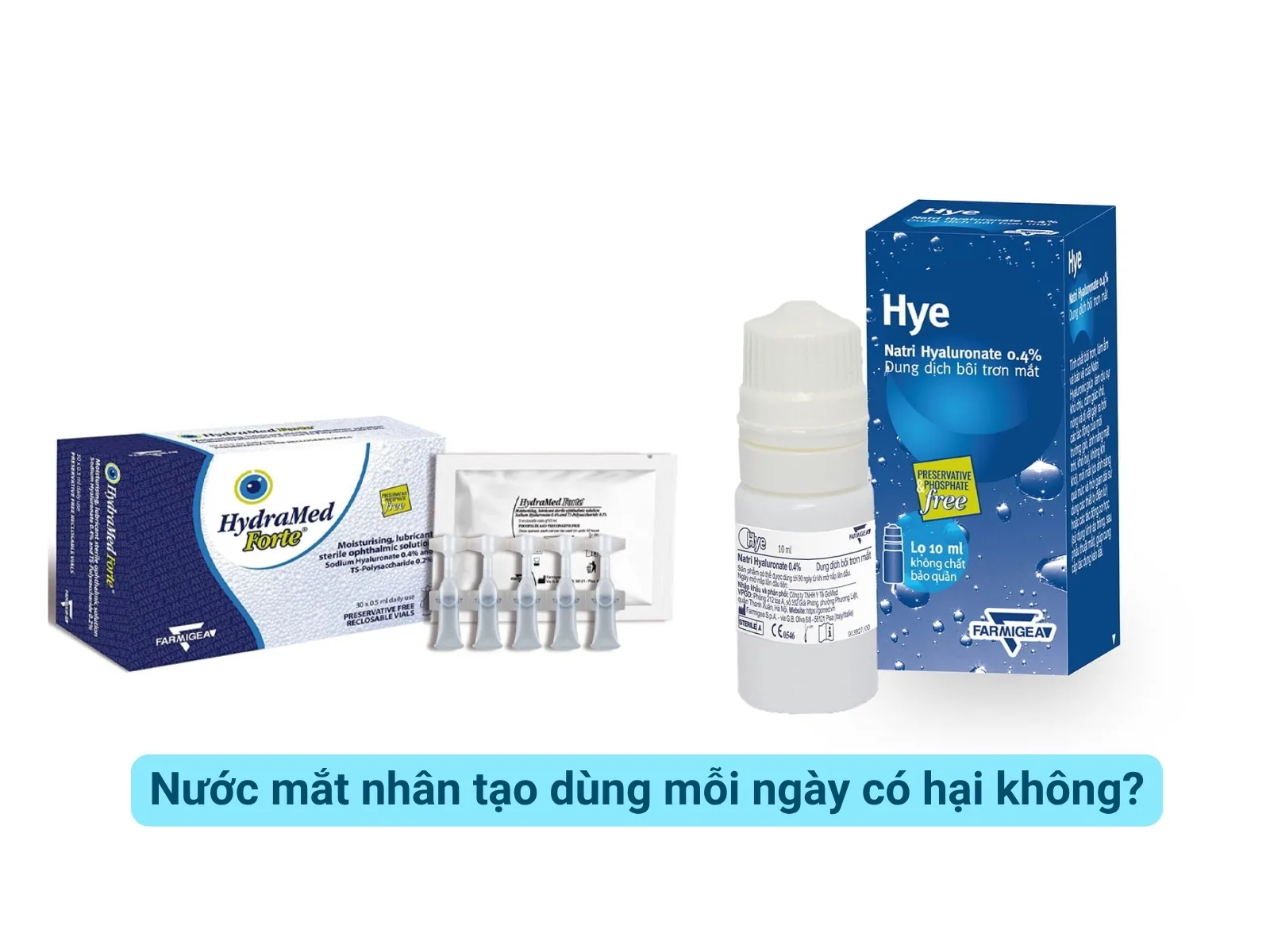 Nước mắt nhân tạo dùng mỗi ngày có hại không