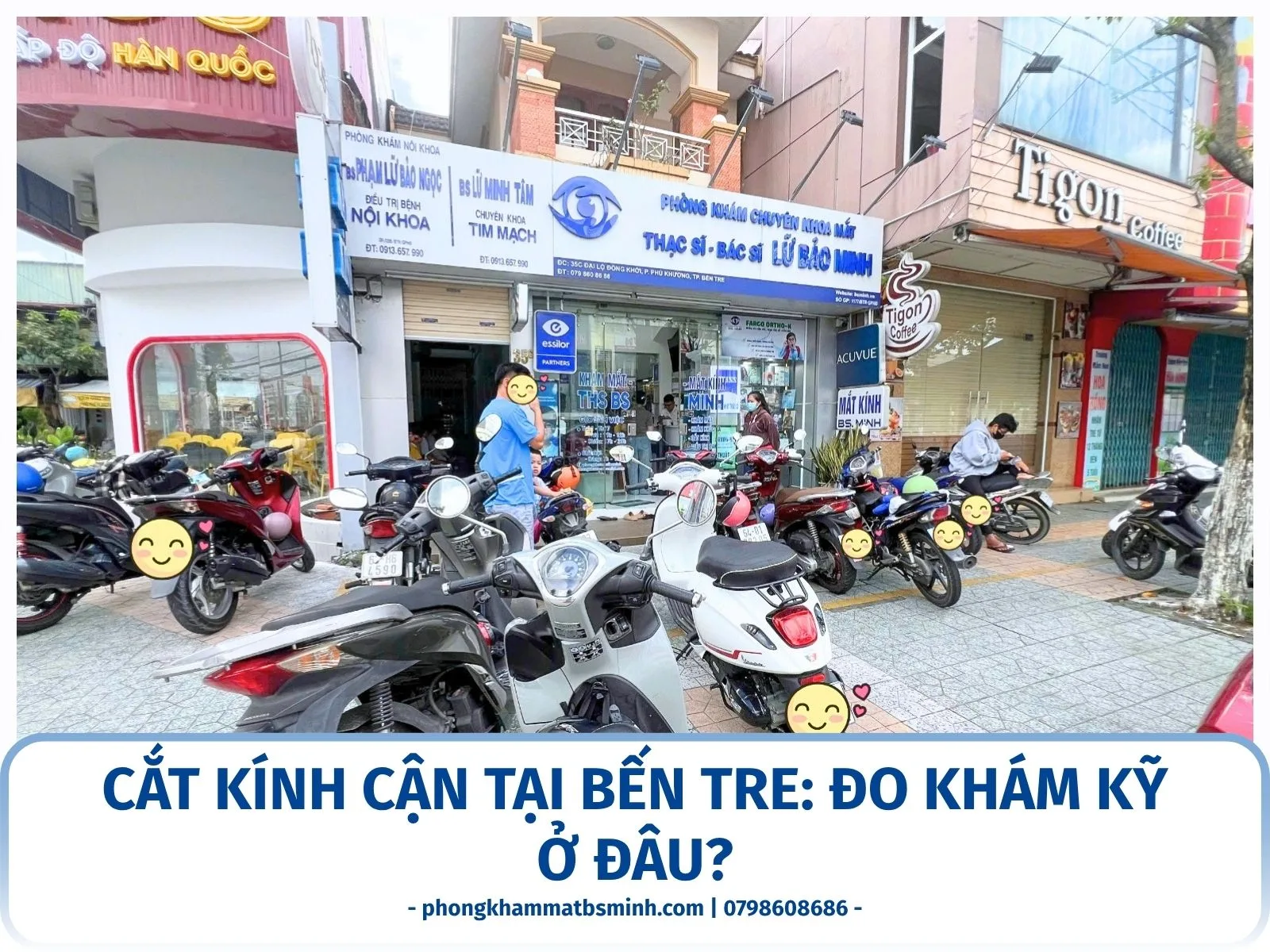 Cắt kính cận tại Bến Tre: đo khám kỹ ở đâu?