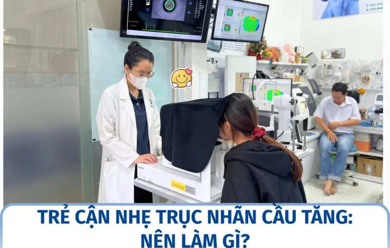 Trẻ cận nhẹ trục nhãn cầu tăng: nên làm gì?