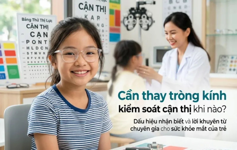 Cần thay tròng kính kiểm soát cận thị khi nào?