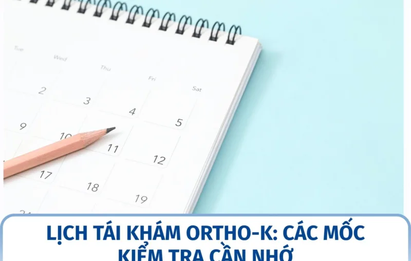 Lịch tái khám Ortho-K: các mốc kiểm tra cần nhớ
