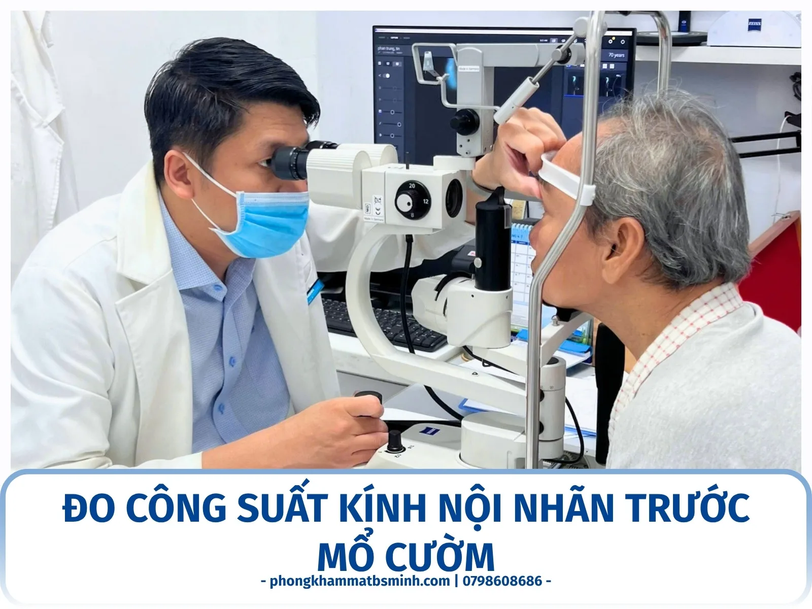 Đo công suất kính nội nhãn trước mổ cườm