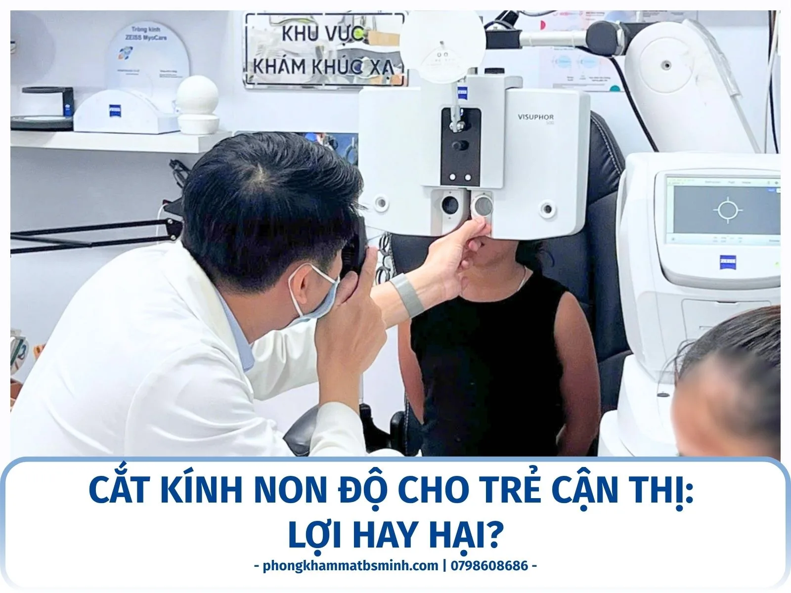 Cắt kính non độ cho trẻ cận thị: lợi hay hại?