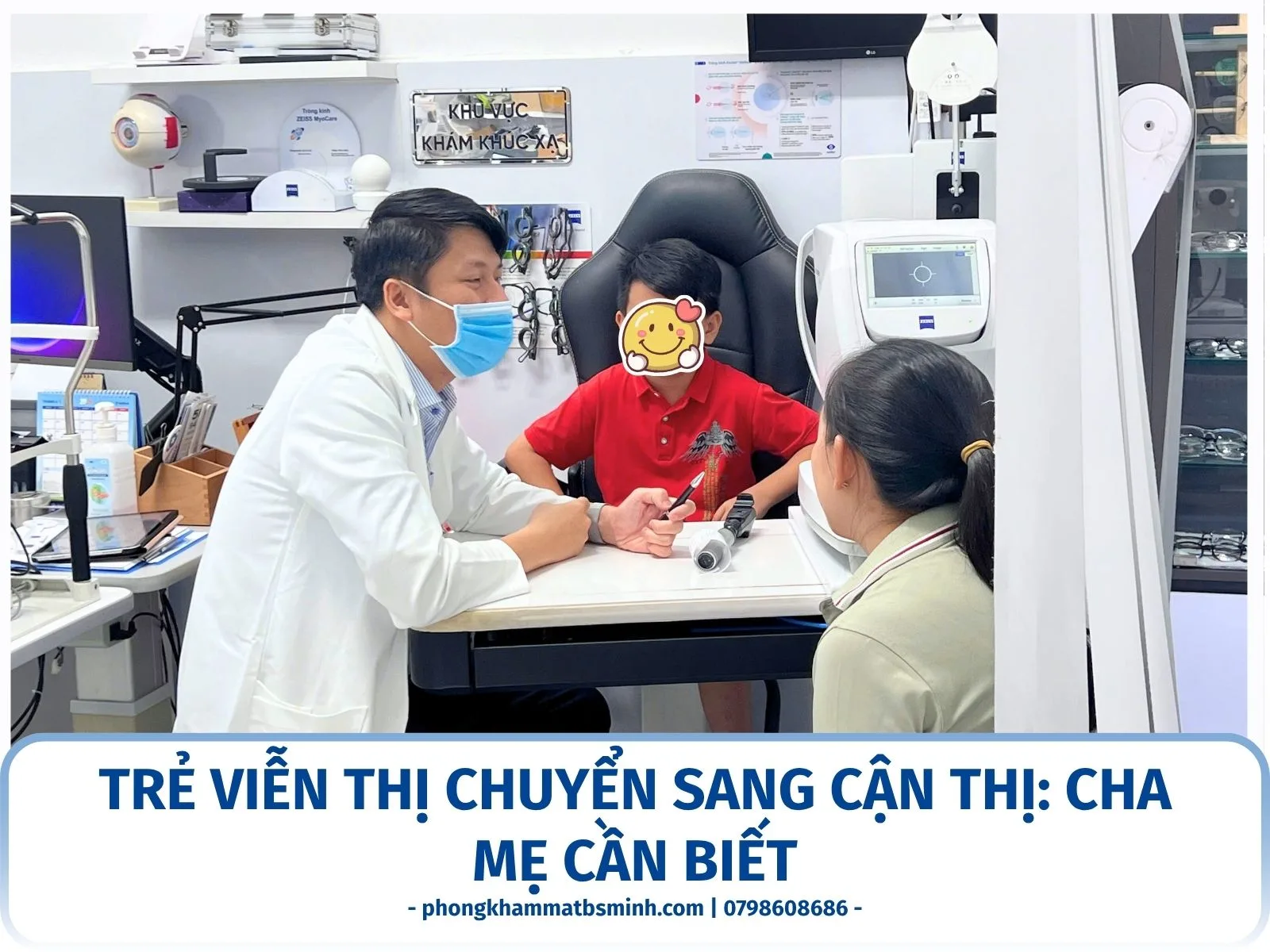 Trẻ viễn thị chuyển sang cận thị: cha mẹ cần biết