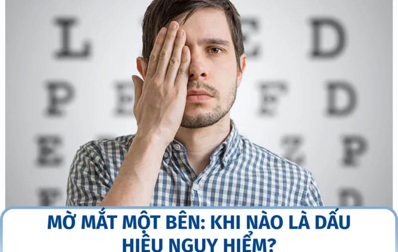 Mờ mắt một bên: khi nào là dấu hiệu nguy hiểm?