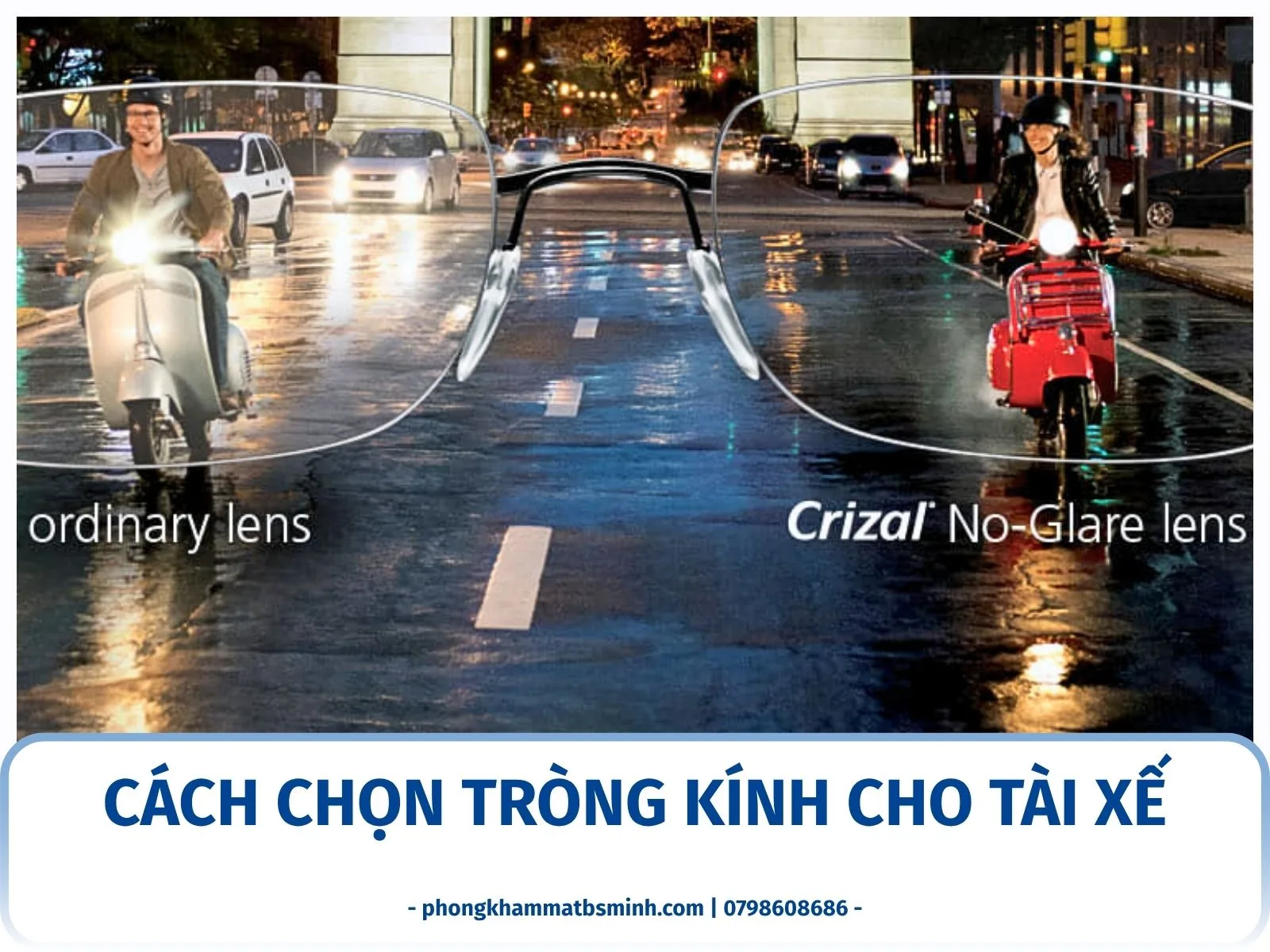 Cách chọn tròng kính cho tài xế