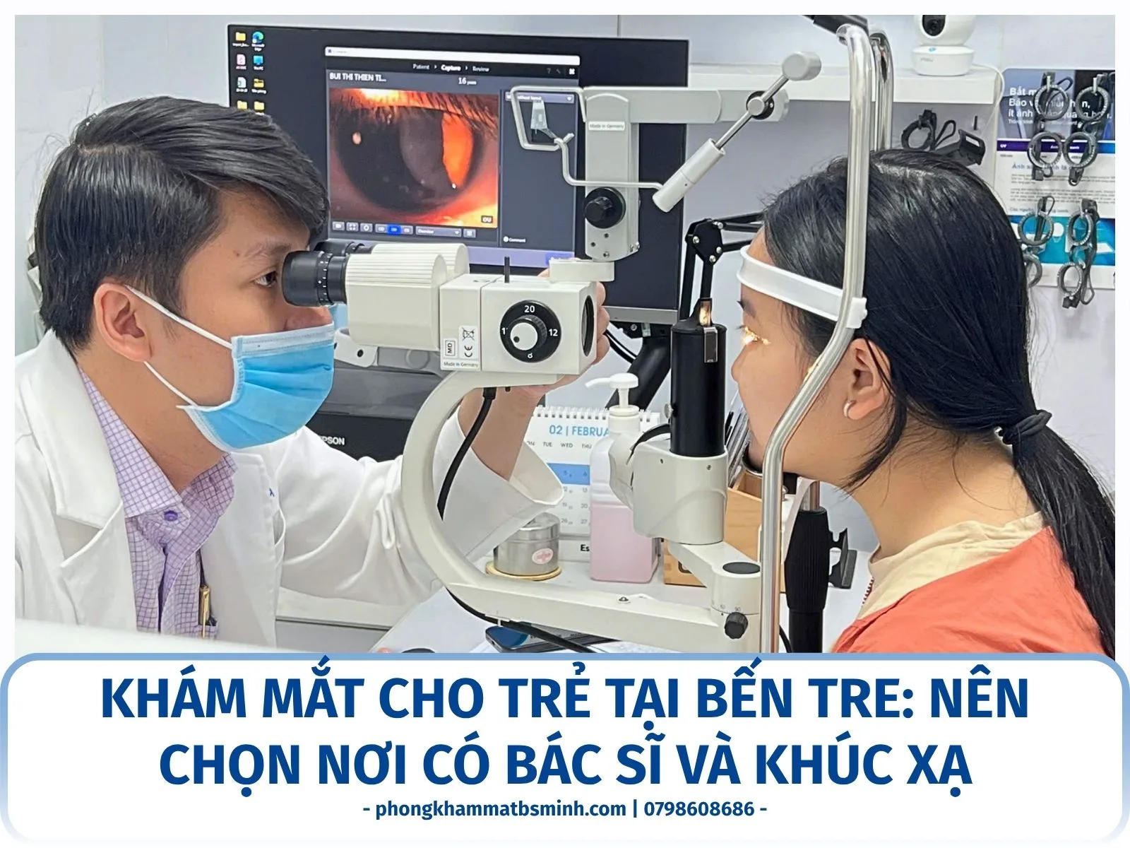 Khám mắt cho trẻ tại Bến Tre: nên chọn nơi có bác sĩ và khúc xạ